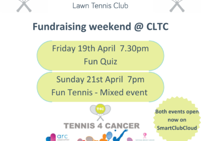 CLTC Tennis 4 Cancer Fundraiser weekend